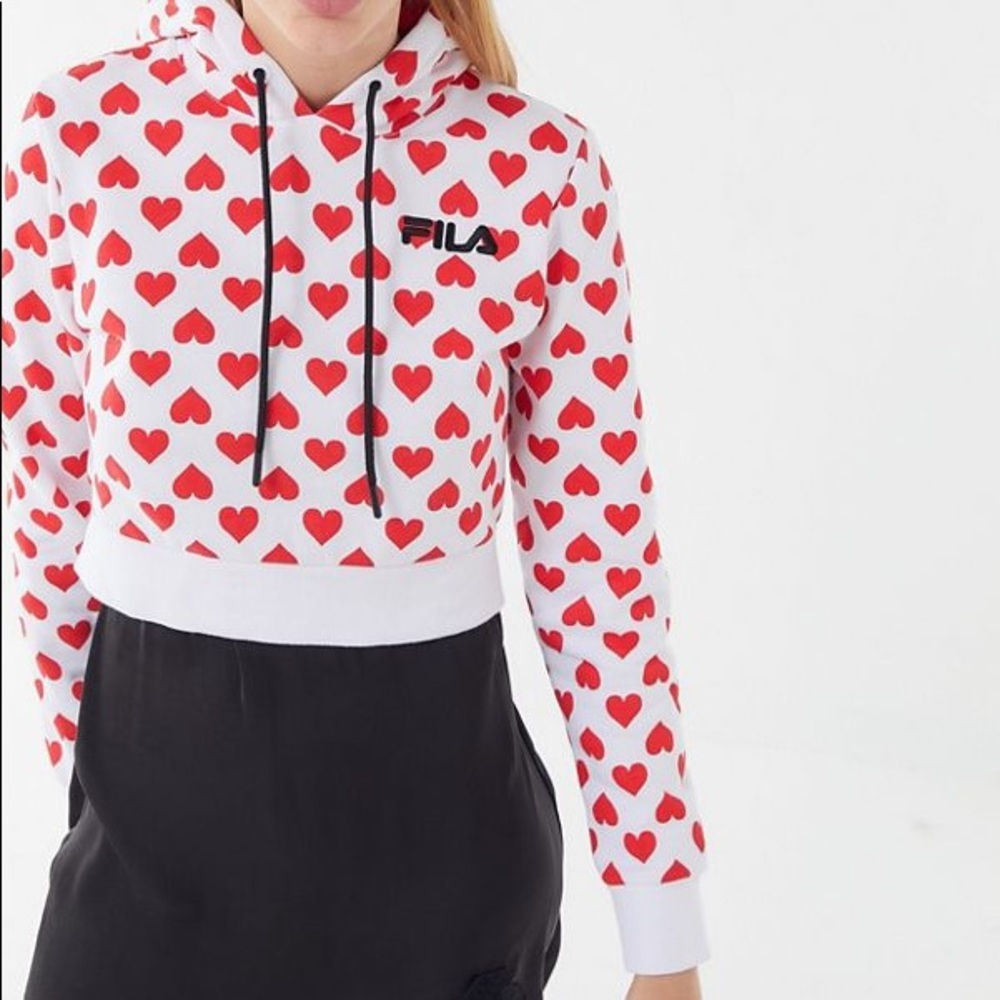 Disney Villains x Fila UO cropped hoodie